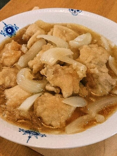 めんつゆDE簡単♪鶏と玉ねぎのみぞれ煮-レシピのメイン写真