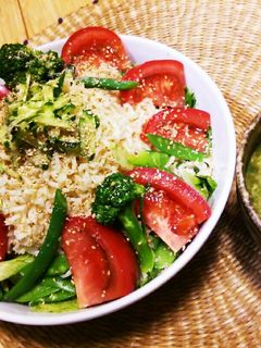 塩ラーメンでサラダつけ麺-レシピのメイン写真