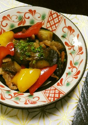 とろけるナスと豚肉の甘辛炒め-レシピのメイン写真