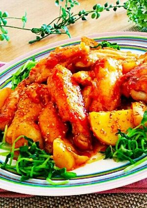 やげん鶏の甘辛コチ醤炒め-レシピのメイン写真
