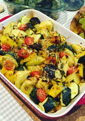 夏野菜のぎゅうぎゅう焼き-レシピのメイン写真