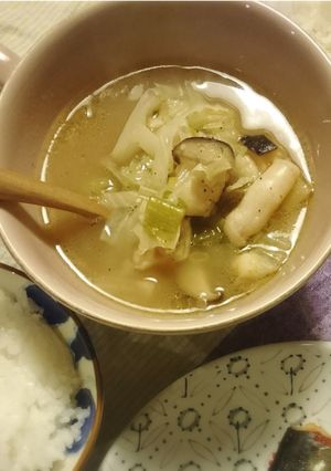 青唐辛子を使った辛いスープ-レシピのメイン写真