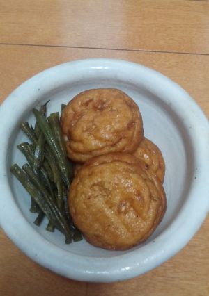 魚河岸揚げとインゲンの煮物-レシピのメイン写真