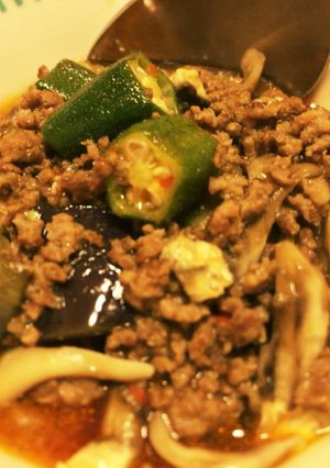 オクラと舞茸入りの麻婆茄子-レシピのメイン写真