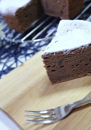 しっとり！甘さ控えめガトーショコラ♪-レシピのメイン写真