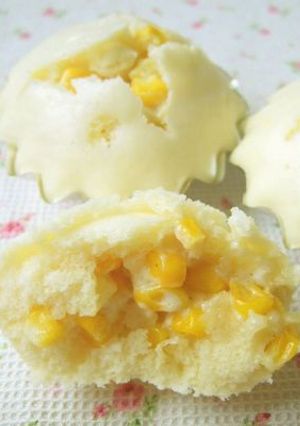 朝食にも♪ほわほわ☆マヨコーン蒸しパン-レシピのメイン写真