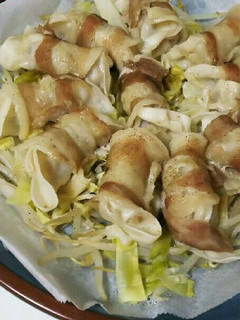 簡単!フライパンde肉巻き餃子-レシピのメイン写真