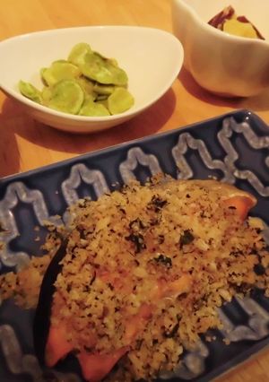 手抜きで美味しく☆鮭の香草パン粉のせ-レシピのメイン写真