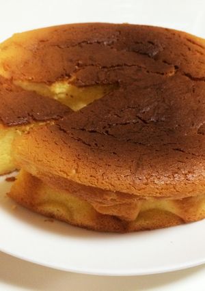 ふんわりスフレチーズケーキ-レシピのメイン写真