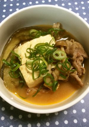 豆腐と豚肉ときのこのピリ辛煮-レシピのメイン写真