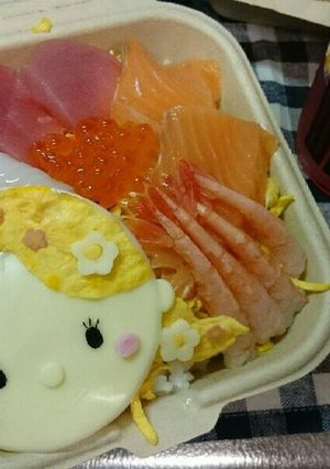 キャラ丼『ツムツム風ラプンツェル』-レシピのメイン写真