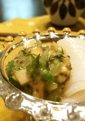 イカそうめん✿とろねばチアシード添え-レシピのメイン写真