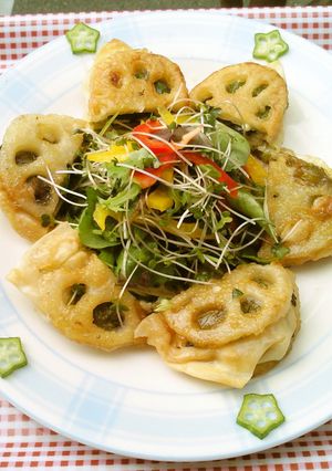 こんこんレンコンギョーザ-レシピのメイン写真