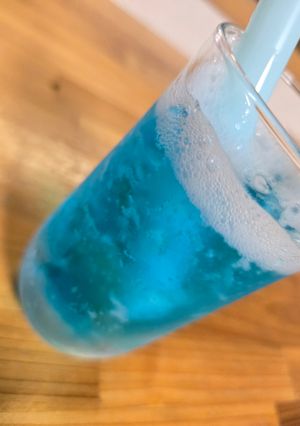 簡単　飲むゼリー　ブルーハワイサイダー-レシピのメイン写真