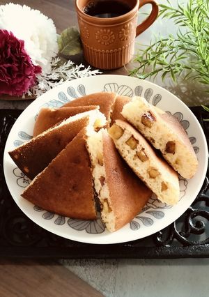 蜜焼きお芋の♡ごろごろパンケーキ-レシピのメイン写真