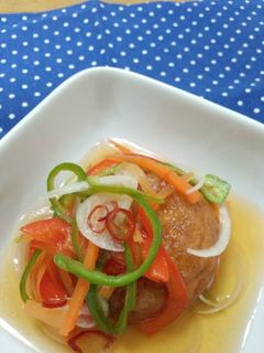 ふんわり魚河岸あげとたっぷり野菜南蛮漬け-レシピのメイン写真