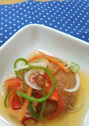 ふんわり魚河岸あげとたっぷり野菜南蛮漬け-レシピのメイン写真