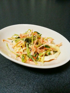 豆苗と人参のサラダ-レシピのメイン写真