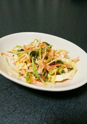 豆苗と人参のサラダ-レシピのメイン写真