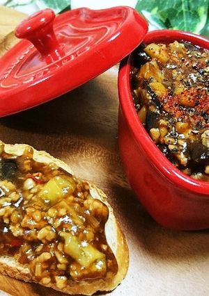 いつもと違う麻婆茄子の食べ方♪バゲット編-レシピのメイン写真