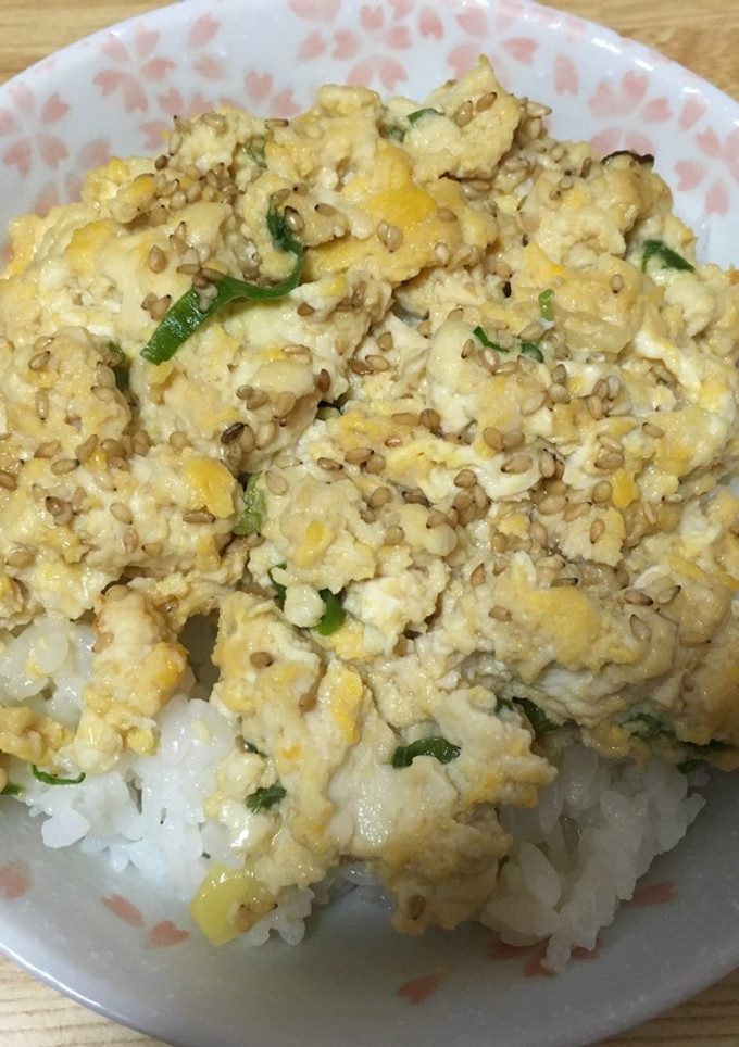 超簡単☆絹ごし豆腐のふわふわ卵とじ丼-レシピのメイン写真