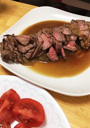 玉ねぎを食べるためのローストビーフ-レシピのメイン写真