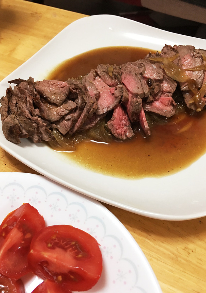 玉ねぎを食べるためのローストビーフ-レシピのメイン写真
