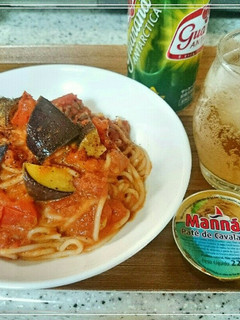なすとサバパテのトマトソースパスタ-レシピのメイン写真