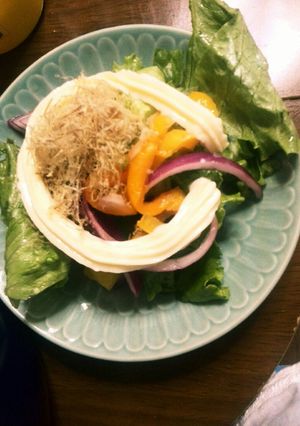 材料3つ鰹節醤油マヨ!ドレッシング要らず-レシピのメイン写真