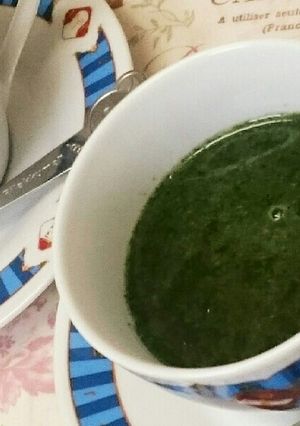 ★モロヘイヤのスープ★めちゃくちゃ簡単♪-レシピのメイン写真