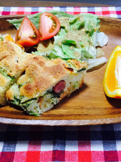おしゃれな朝食♩HMとお豆腐のケークサレ-レシピのメイン写真