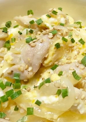 白だしと胡麻で☆サッパリ親子丼-レシピのメイン写真