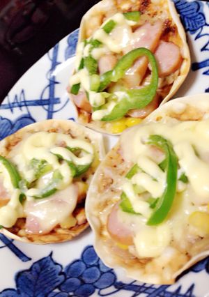 餃子の皮でピザ風♪♪♪-レシピのメイン写真