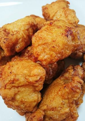 ニンニク味の唐揚げを胸肉でヘルシーに⤴-レシピのメイン写真