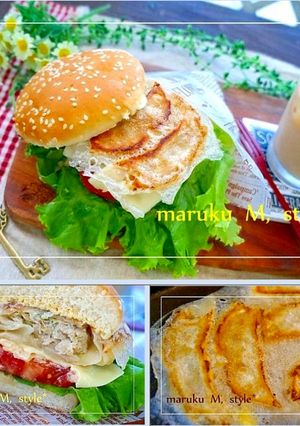 餃子チーズバーガーサラダ仕立て♪-レシピのメイン写真
