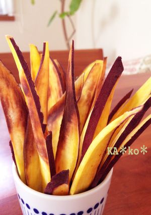 簡単!ずぼらな☆さつまいもチップス-レシピのメイン写真