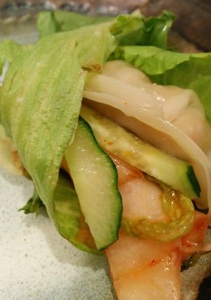 餃子の王将でレタス巻き-レシピのメイン写真