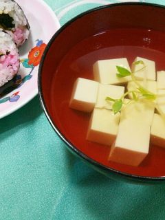 豆腐のお吸い物-レシピのメイン写真