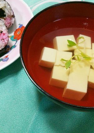 豆腐のお吸い物-レシピのメイン写真