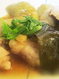鶏と茄子 時短で治部煮♪-レシピのメイン写真