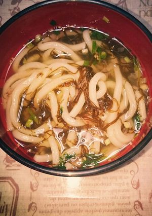 ほっこり簡単もずくうどん-レシピのメイン写真