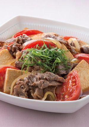 ★コクうまトマト肉豆腐-レシピのメイン写真