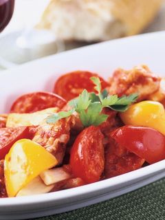 夏野菜と若どりもも肉のトマト煮-レシピのメイン写真