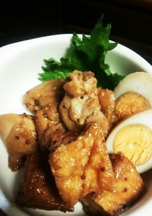 鶏もも肉のポン酢マスタード焼煮-レシピのメイン写真