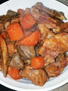 炊飯器で豚バラ軟骨とこんにゃくの味噌煮-レシピのメイン写真