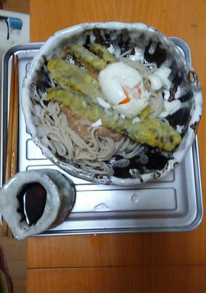 蕎麦のねばっこぶっかけ温泉卵かけ-レシピのメイン写真