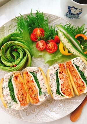 なまり節とキムチチーズの高野豆腐サンド-レシピのメイン写真