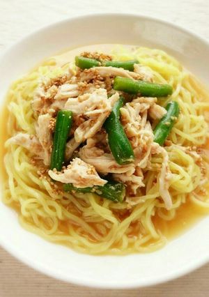 暑い日に♥冷やしごま酢味噌麺-レシピのメイン写真