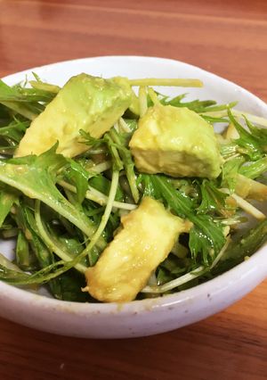 和食に合う♡アボカドと水菜のサラダ-レシピのメイン写真