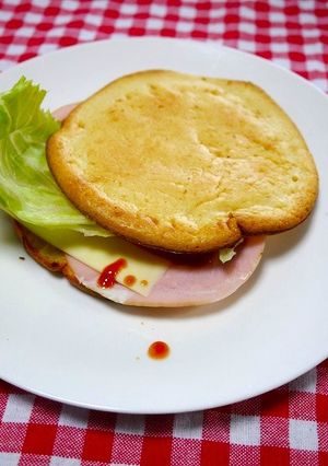 サクもち！ベイクドパンケーキサンド-レシピのメイン写真